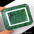 3940 Ct Natural Green Zambian Emerald Octagon Faceted Earth Mined Loose Gemstone