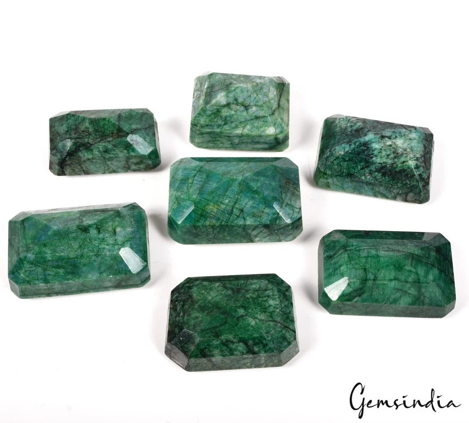 3180 Ct Natural Brazilian Green Emerald Octagon Cut Earth Mined Loose Gemstones