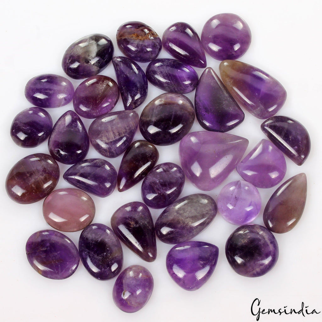 580 Ct Natural Purple Amethyst Mix Cabochon Loose Untreated Uruguay Gemstones~