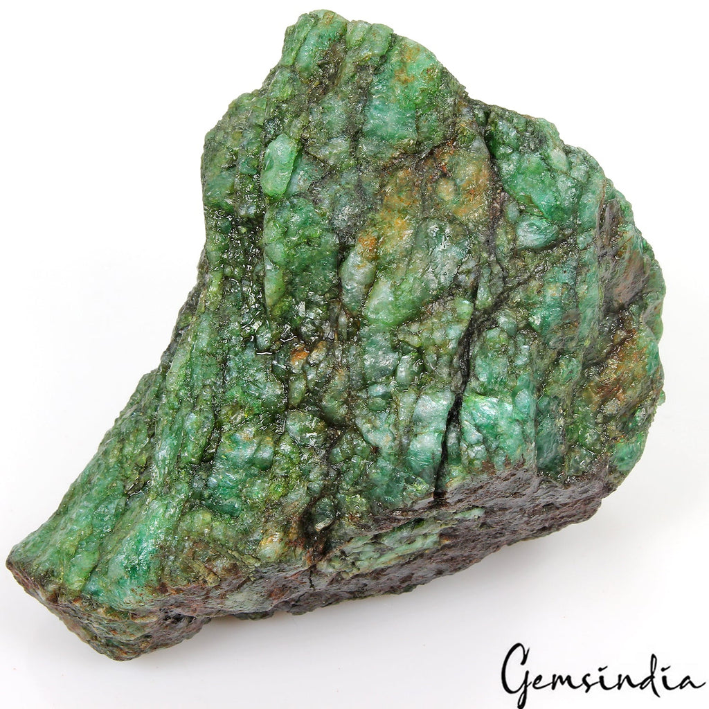1760 Ct Natural Green Emerald Colombian Uncut Rough Huge Loose Gemstone Specimen
