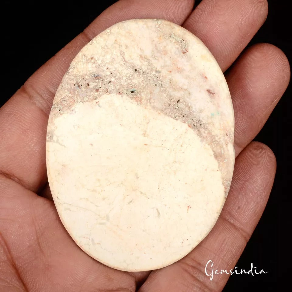 189.80 Ct Natural Untreated White Buffalo Turquoise Oval Cab Gems For Jewelry
