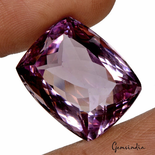 Amethyst Loose Gemstone, Untreated, Purple — 18 x 14 x 11mm, 24.40 Ct