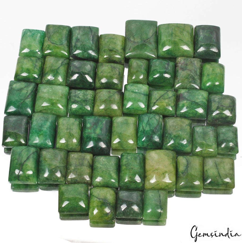960 Ct/44 Pcs Natural Dark Green Emerald Baguette Cut Loose Gems Lot For Jewelry