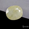 Certified 10.80 Cts Natural Ceylon Lemon Yellow Sapphire(Pukhraj) Oval Loose Gem