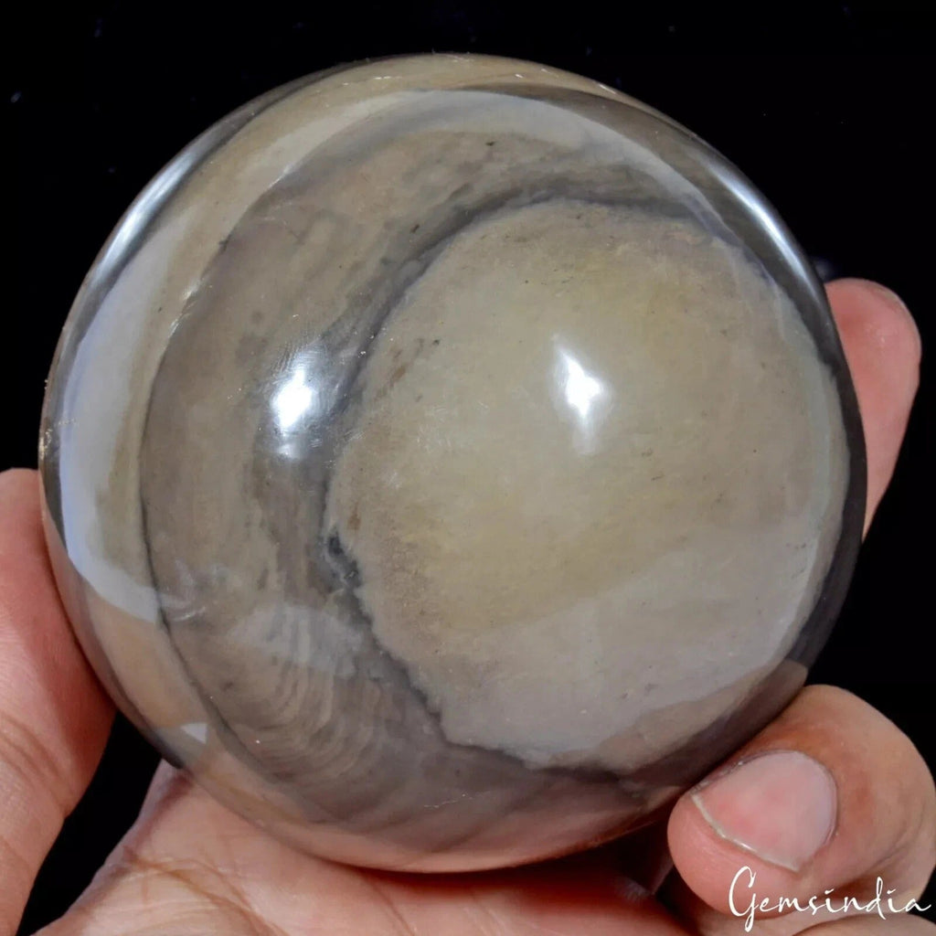 3100 Ct Natural Forest Agate Healing Crystal Mineral Gems Sphere Ball With Stand