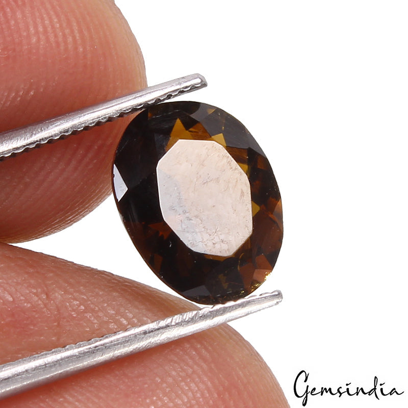 Certified 2.10 Cts Natural Brown Tourmaline Oval Cut Loose Unheated Gemstone