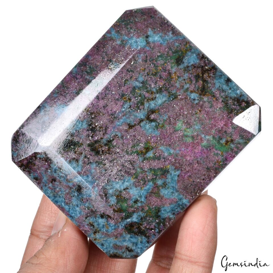 Ruby Kyanite Loose Gemstone, Untreated — 3.2x2.75x1.25 inch, 2400 Ct (0.48 Kg), Madagascar