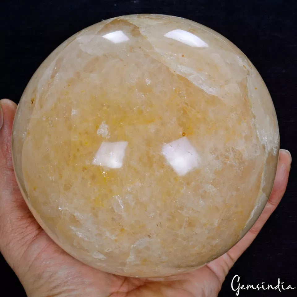 Aventurine Sphere, Untreated, Peach — 5 inch, 2.75 Kg (13750 Ct), Madagascar