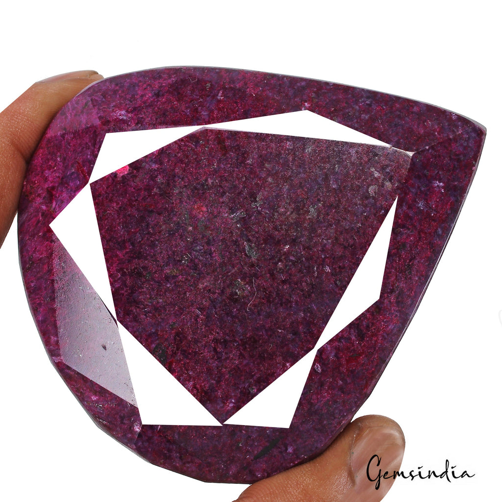 2100 Ct Large Natural Red Ruby Pear Cut Earth Mined Museum Size Loose Gemstone