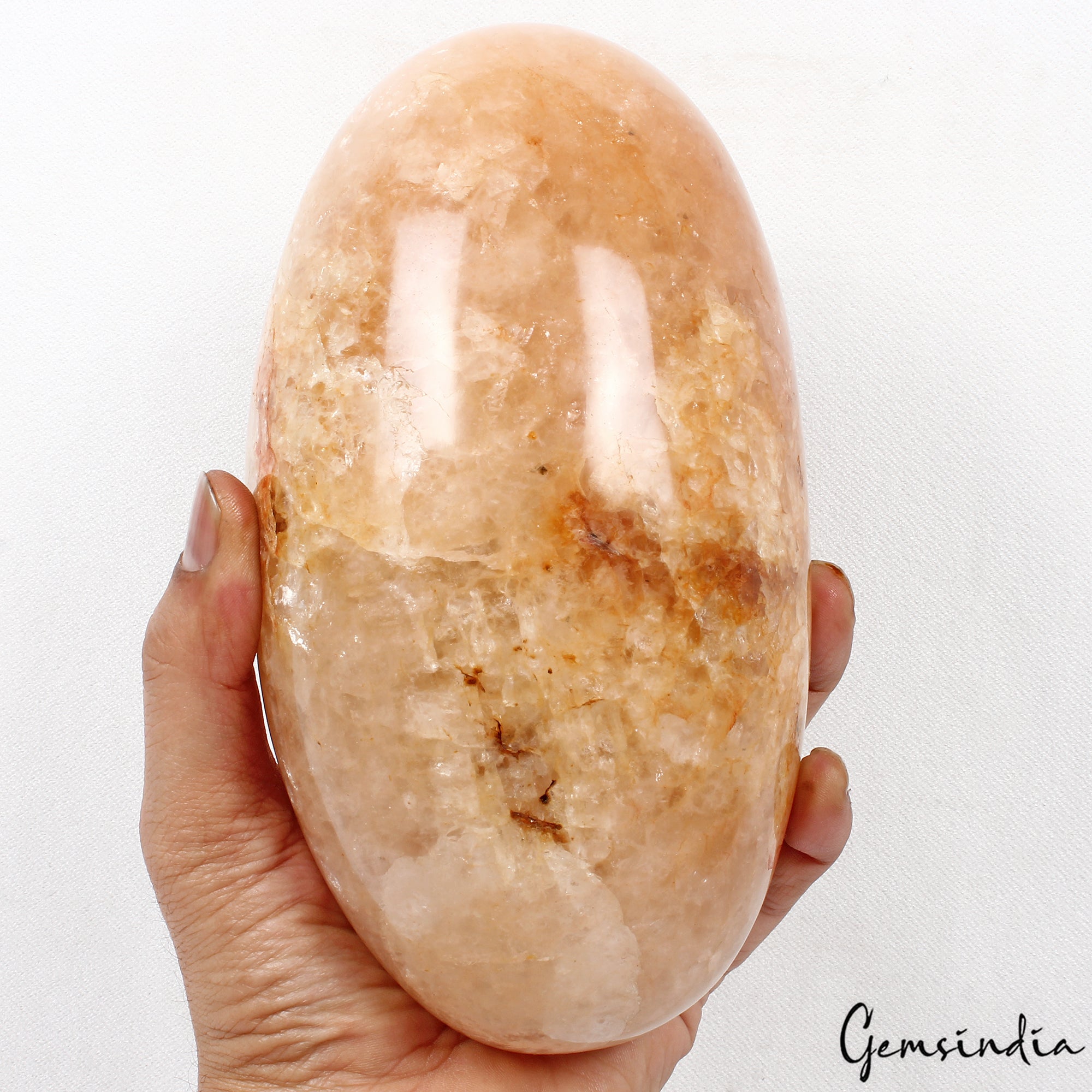 Natural 7.5 inch Aventurine Egg Healing Aura Spirit Chakra Stone Lingam 2.8 Kg