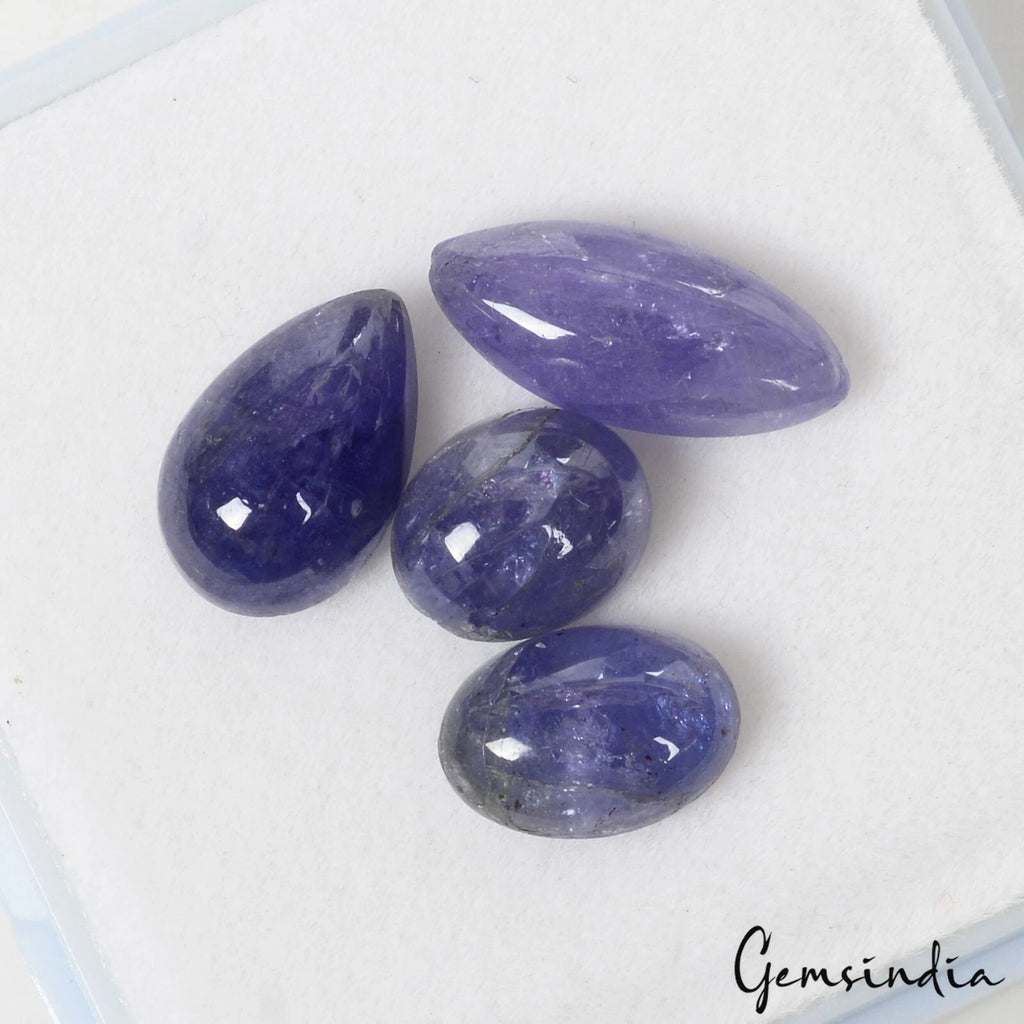 Tanzanite Cabochon, Untreated, Blue — 8mm to 14mm, 11.00 Ct, Tanzania