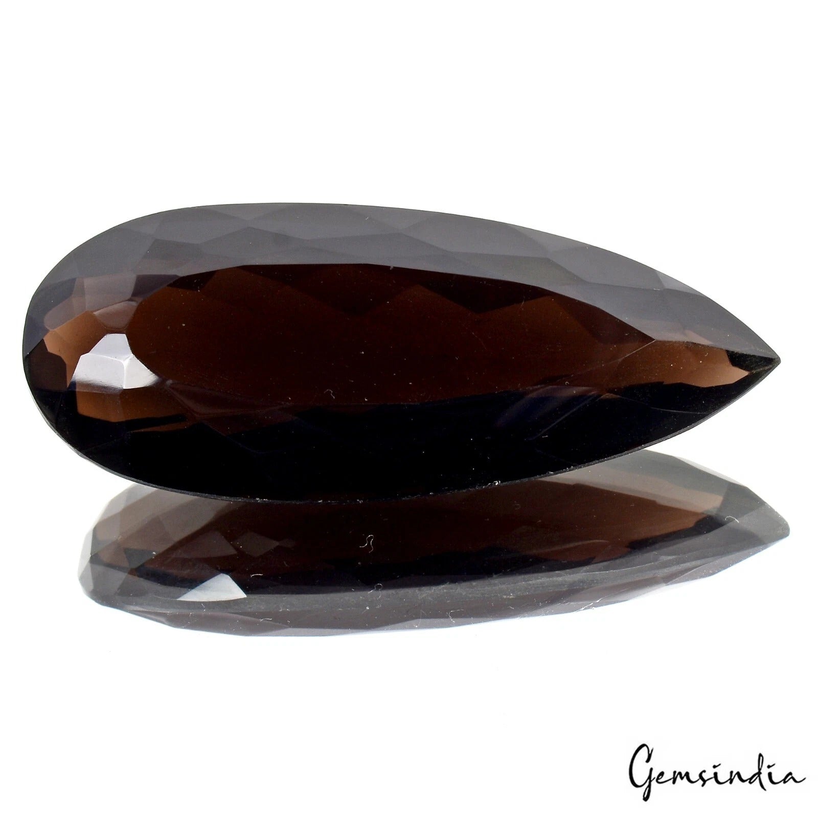 Smoky Quartz Loose Gemstone, Untreated, Brown — 58x23x15 mm, 134.40 Ct, Madagascar
