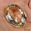Citrine Loose Gemstone, Untreated, Yellow — 34x24x15 mm, 72 Ct, Brazil