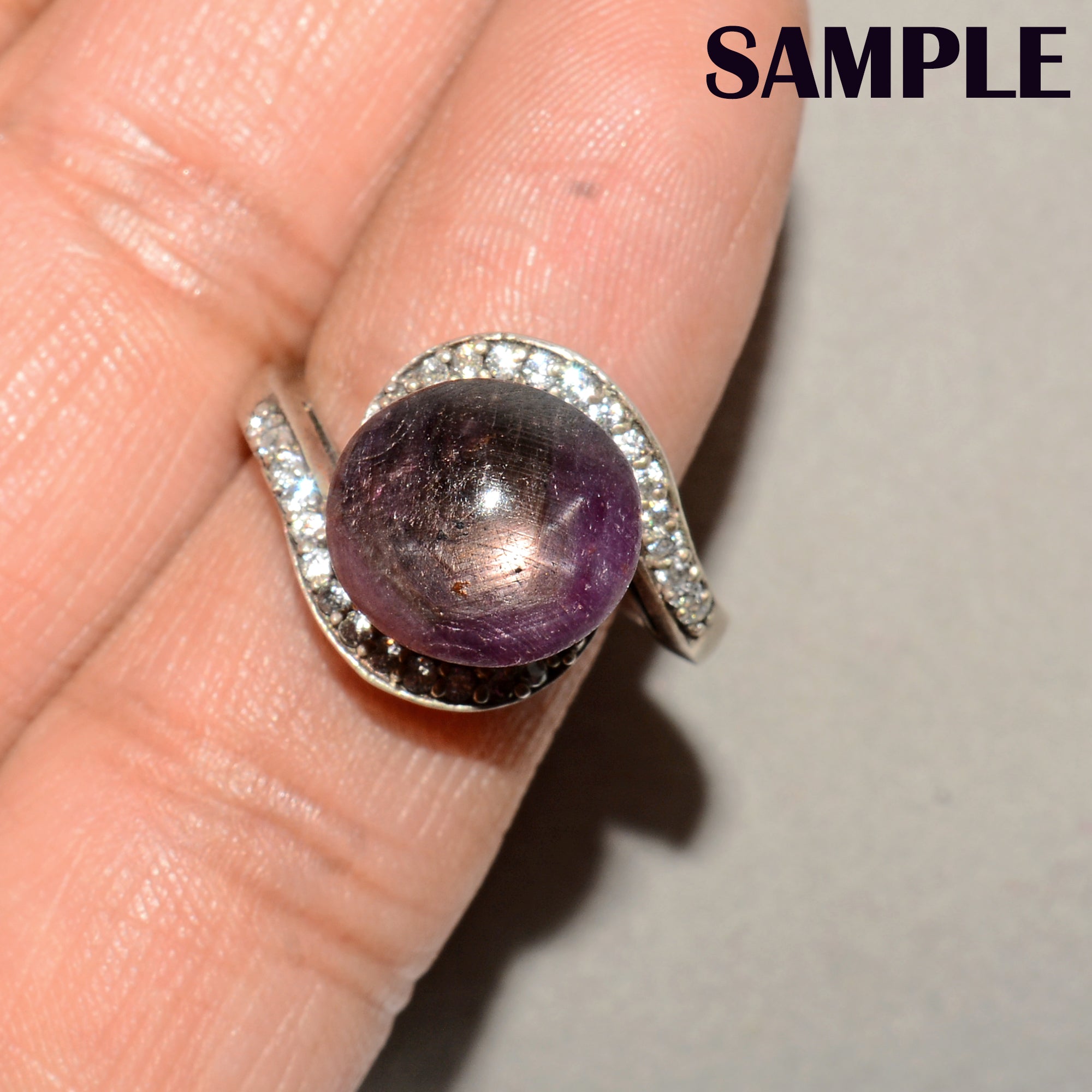 Certified 8.25 Ct Natural Unheated Natural Red Star Ruby Oval Cab Loose Rare Gem