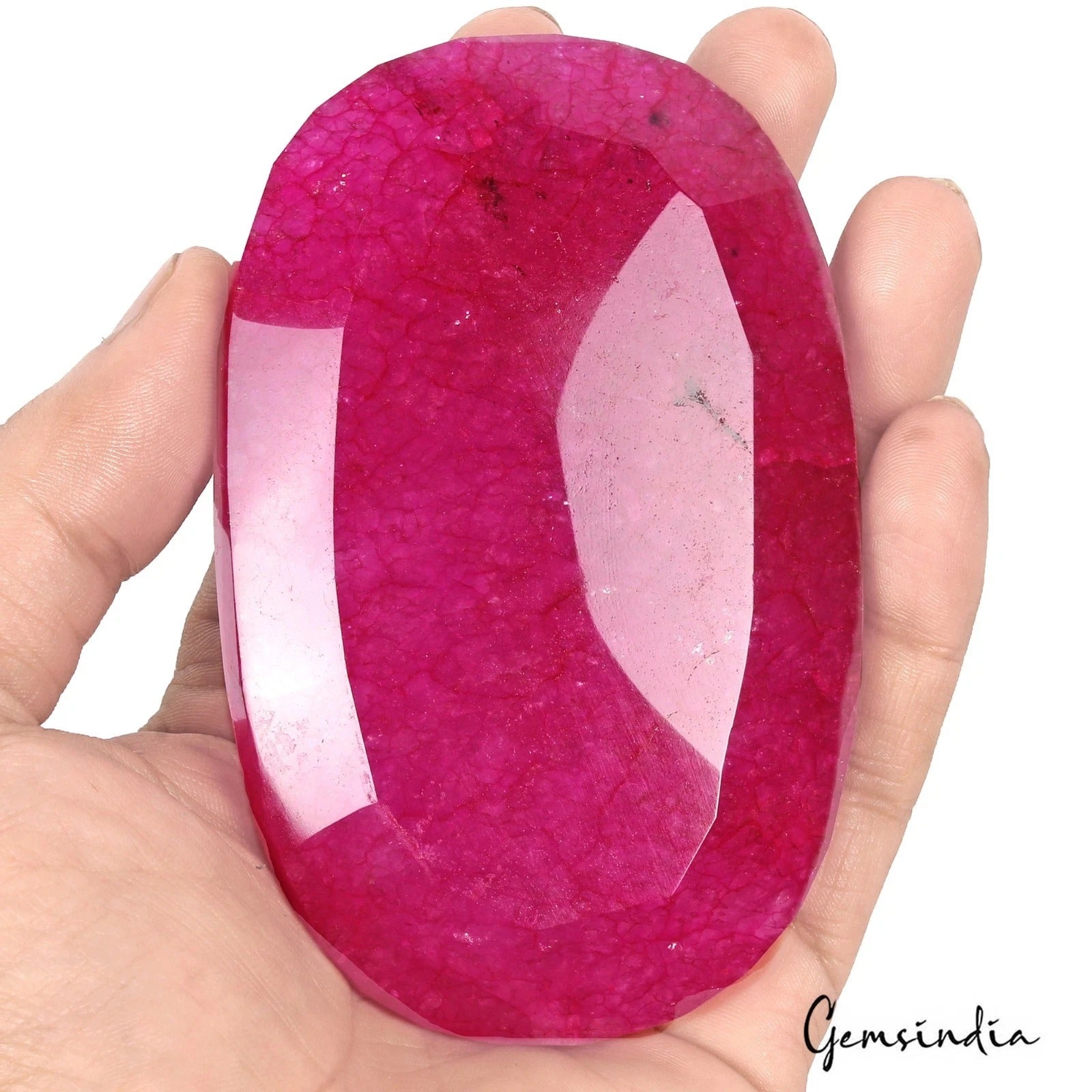 1220 Ct Natural Eye Catching Pink Red Quartz Oval Faceted Cut Huge Loose Gems