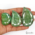 1000 Ct/3 Pcs Natural Brazilian Green Emerald Fancy Cut Loose Wholesale Gems Lot