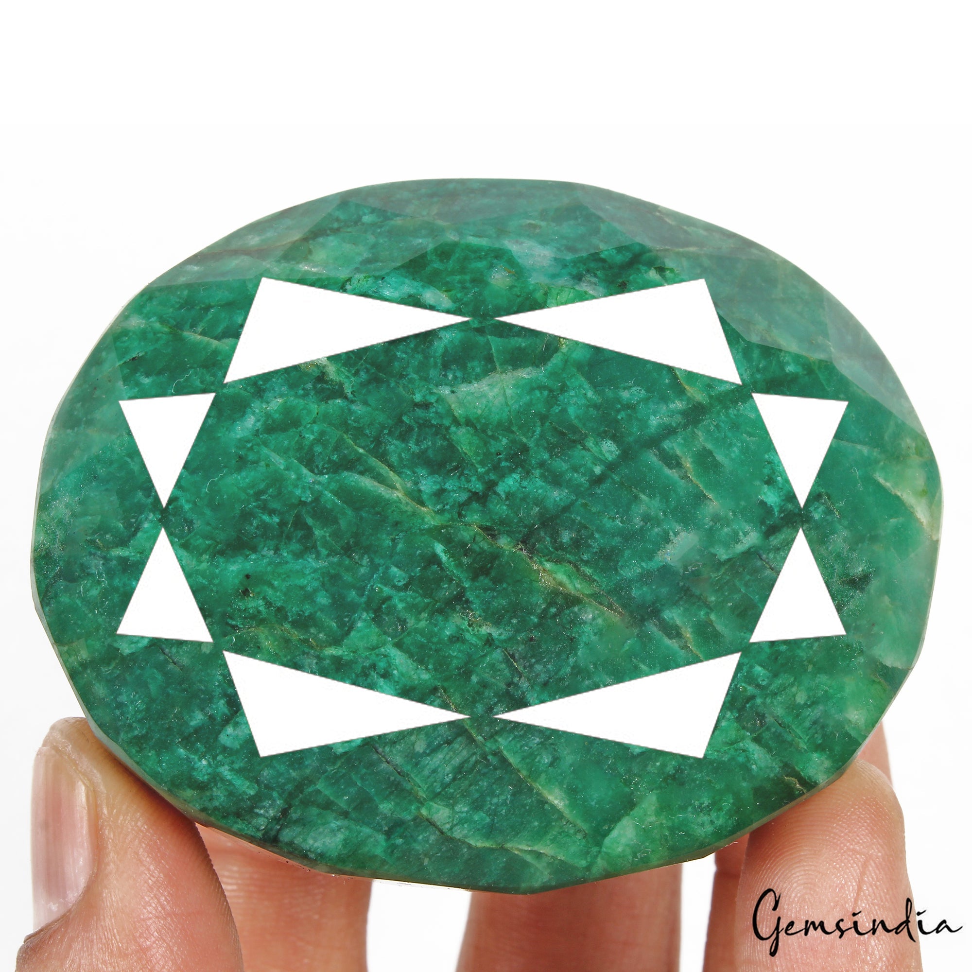 Certified 1270Ct Natural Brazilian Green Emerald Oval Faceted Cut Huge Loose Gem