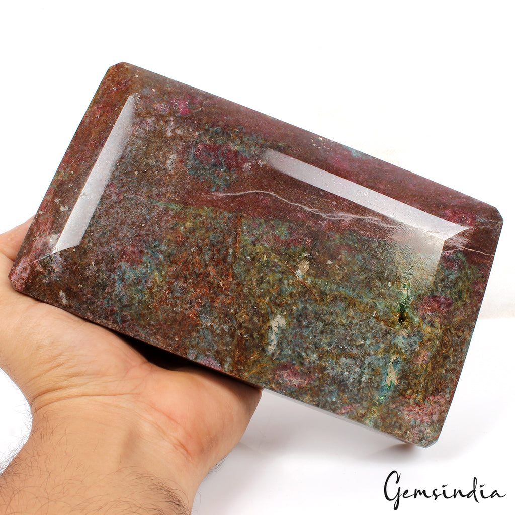 Ruby Loose Gemstone, Octagon Cut, Untreated — 7.1x4.2x2.25 Inches, 15350 Ct (3.07 Kg), Madagascar