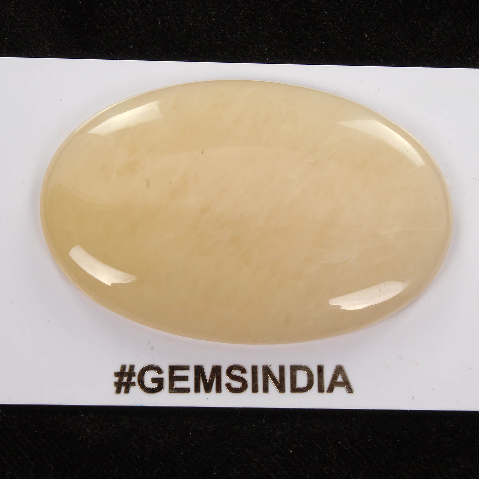 160 Cts Natural Untreated Peach Quartz Oval Loose 62x41c8mm Gemstone For Pendant