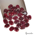 590 Ct Natural Red Ruby Oval Faceted Loose Gems Wholesale Lot 28Pc For Jewelry