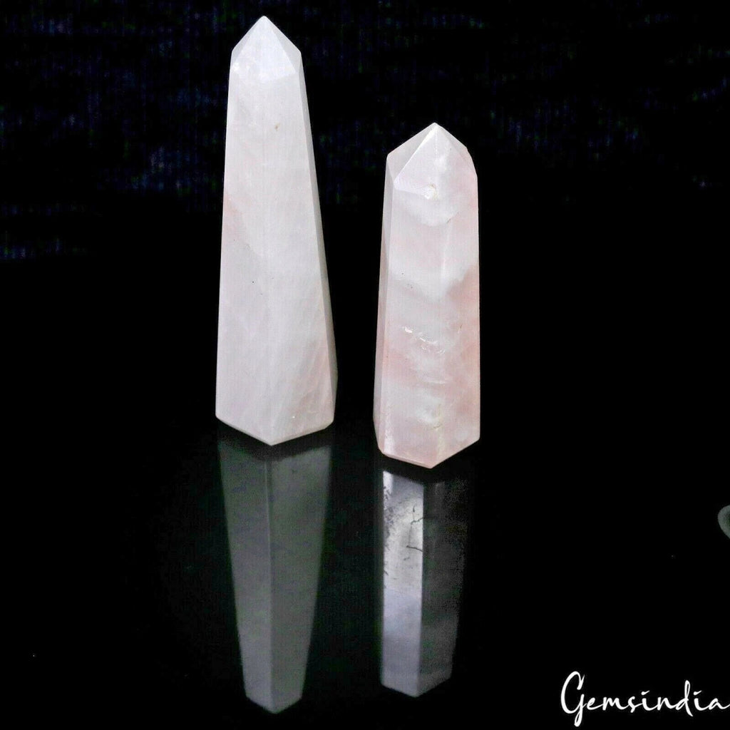 Rose Quartz Carving, Untreated, Pink — 65mm to 79mm, 350 Ct