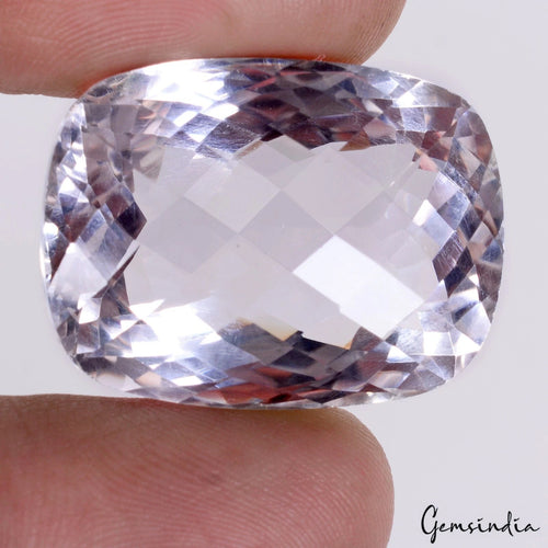 Amethyst Loose Gemstone, Untreated, Lavender — 27x20x14 mm, 55.00 Ct, Brazil
