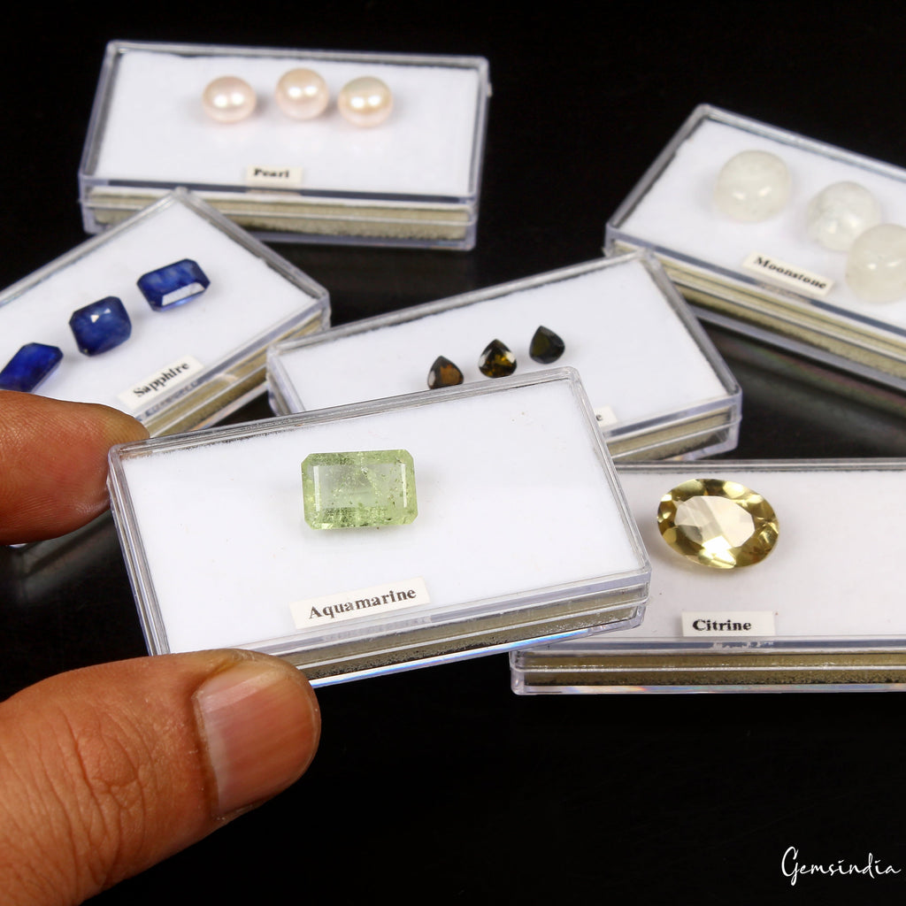 MIX LOT LOOSE FACETED NATURAL GEMSTONES MIXED GEMS WHOLESALE LOOSE GEM ~43+ CTS
