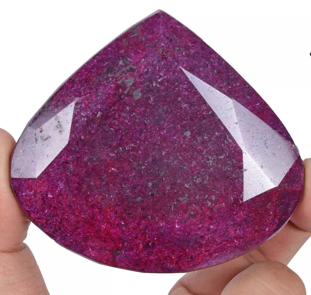 1600 Ct Natural Red Ruby Pear Faceted Cut Earth Mined Loose Madagascar Gemstone