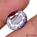 6.00 Ct Natural Blue Iolite Oval Faceted Cut Loose Ring Size Untreated Gemstone