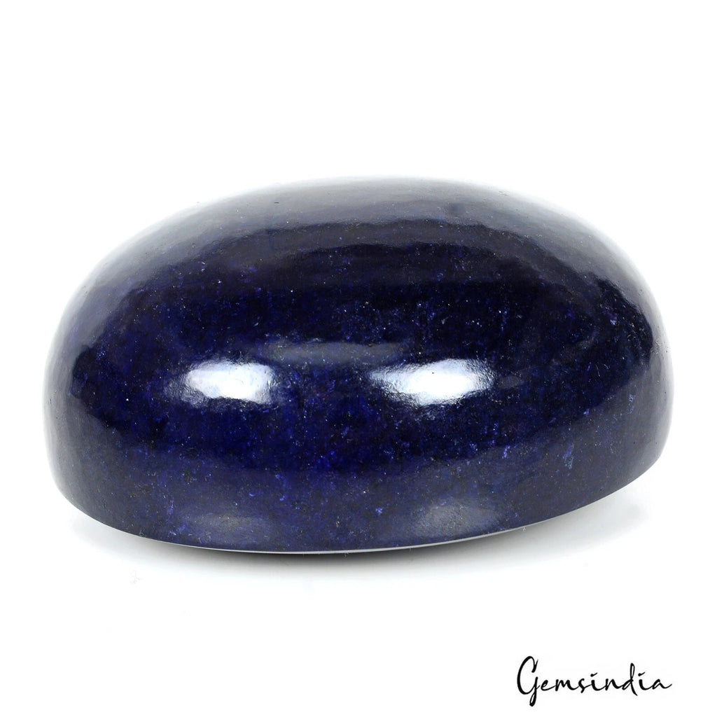 Blue Sapphire Cabochon, Color Enhanced — 83 x 63 x 42mm, 1930 Ct, Madagascar