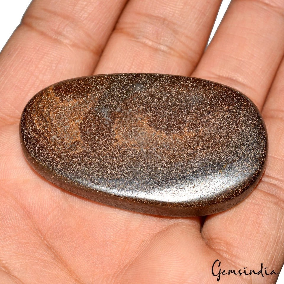 129 Ct Natural Untreated Australian Boulder Opal Fancy Cab Loose Gem For Pendant