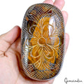 Huge 2260 Cts Natural Tiger eye Untreated Oval Shape Floral Hand Carved Gemstone