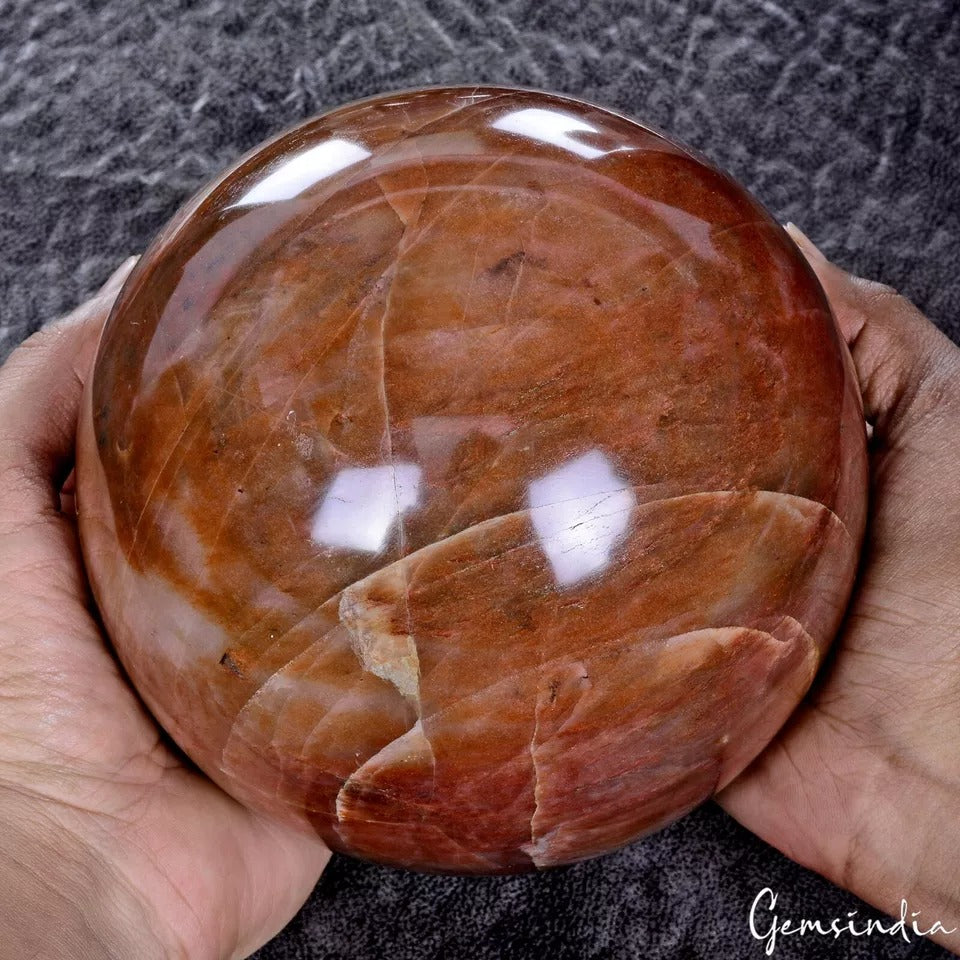 4.1 Kg Natural Untreated Red Jasper Crystal Mineral Healing Huge Gem Sphere 5.5"