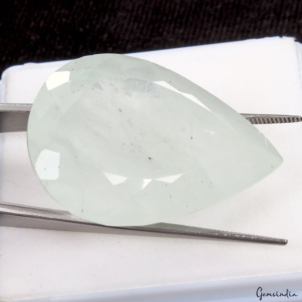 Certified 86.20 Ct Natural Aquamarine Pear Cut Loose Brazilian Jewelry Gemstone