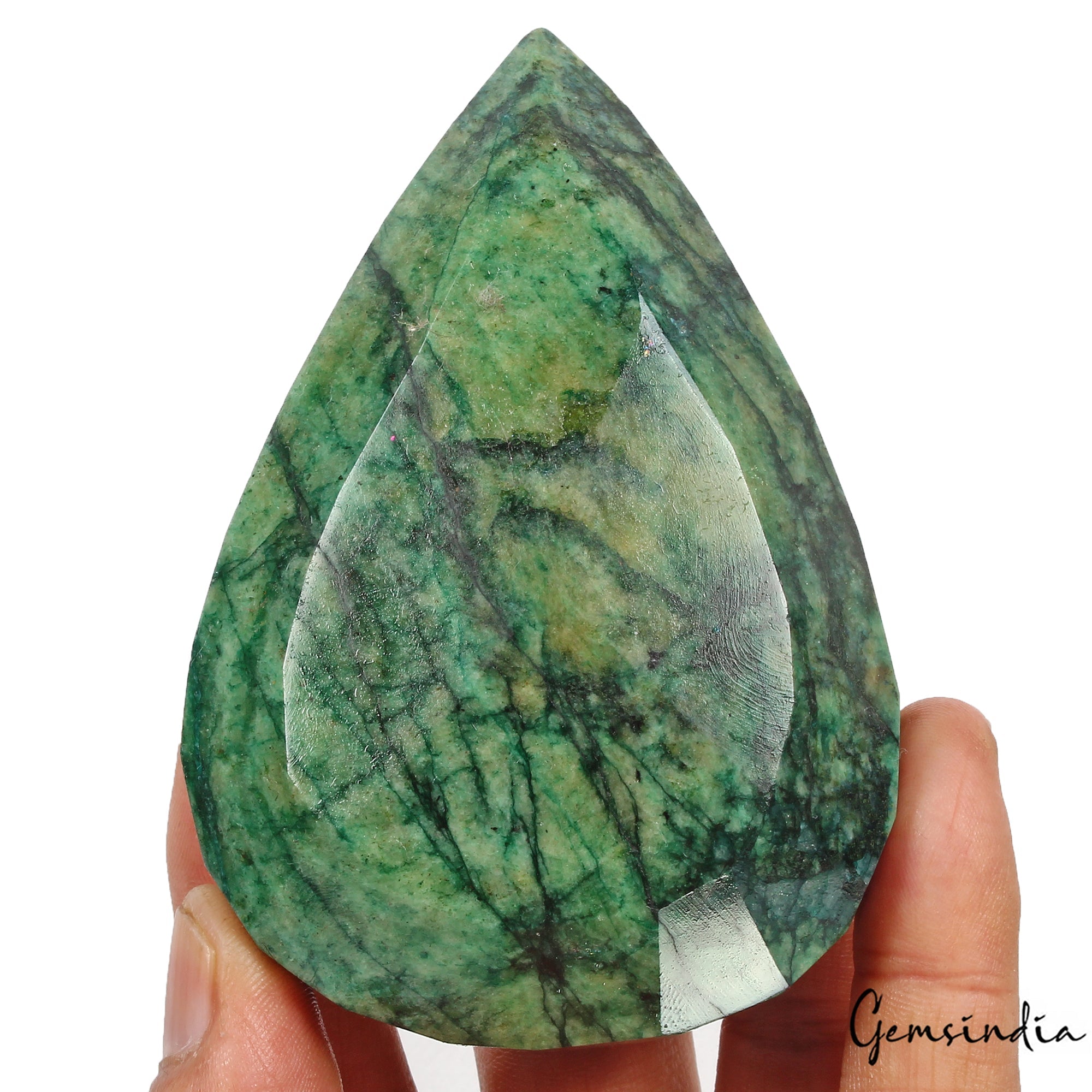 1240 Cts Natural Brazilian Green Emerald Pear Faceted Earth Mined Loose Huge Gem