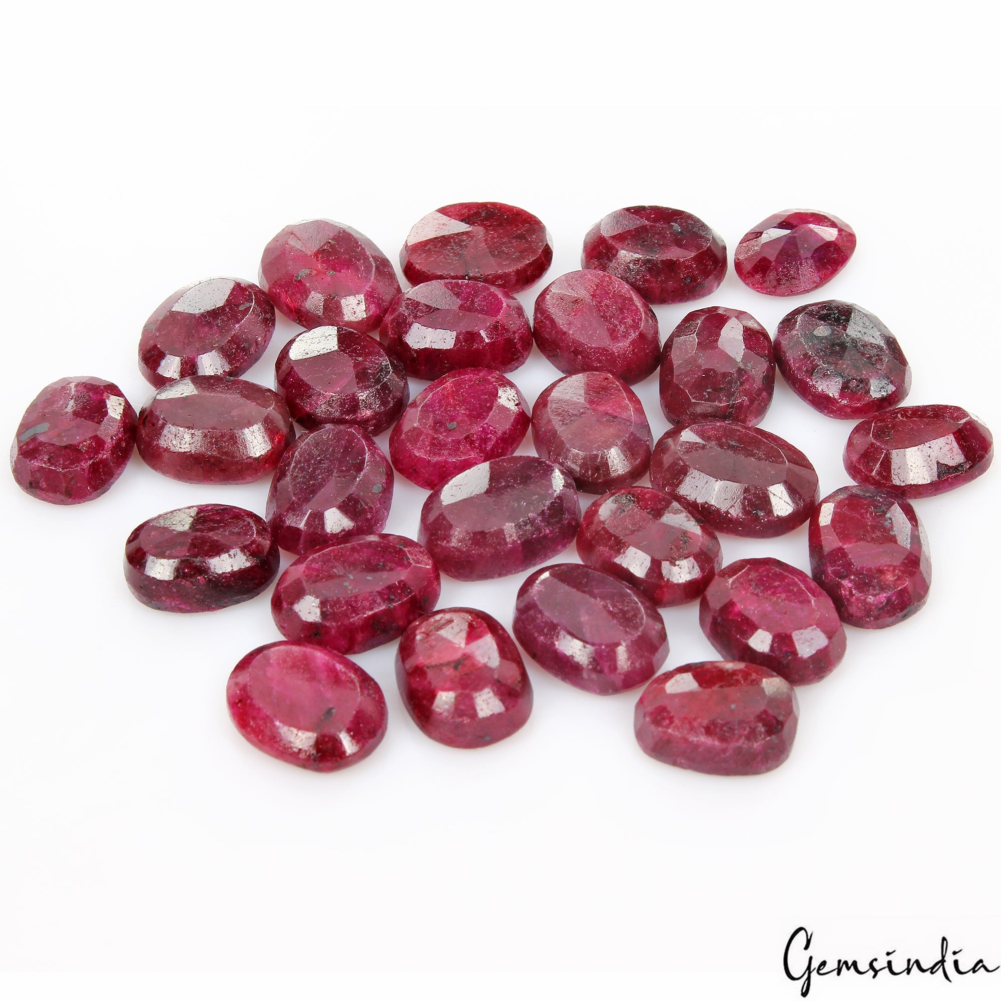 560 Cts/27 Pcs Natural Madagascar Red Ruby Oval  Cut Loose Gemstones For Jewelry