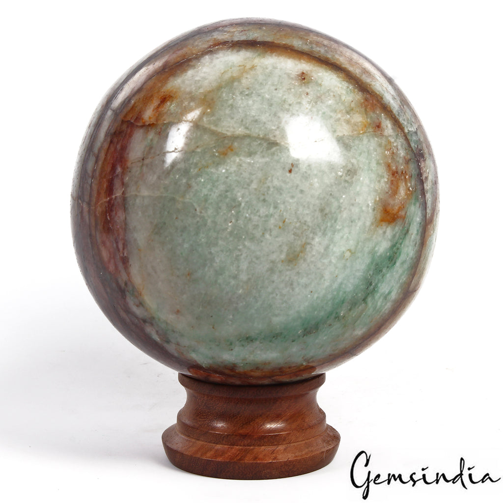 Aventurine Sphere, Green — 4 Inch in diameter, 1.492 Kg (4760 Ct), Madagascar