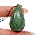 Emerald Beaded Strand, Color Enhanced, Green — 37 x 21 mm, 90.00 Ct, Brazil