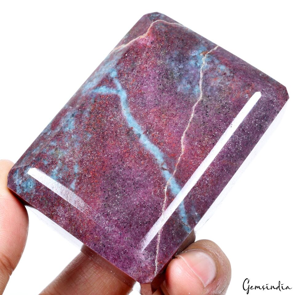 520 Gram Natural Untreated Ruby Octagon Cut Madagascar Huge Size Loose Gemstone