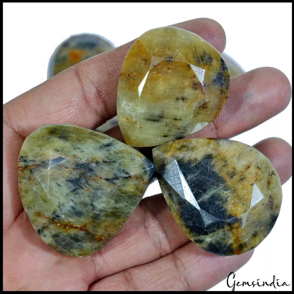 Sapphire Lot, Loose Gemstone, Untreated, Bi-Color — 6 Pieces, 37mm to 48mm, 1500 Ct, Madagascar