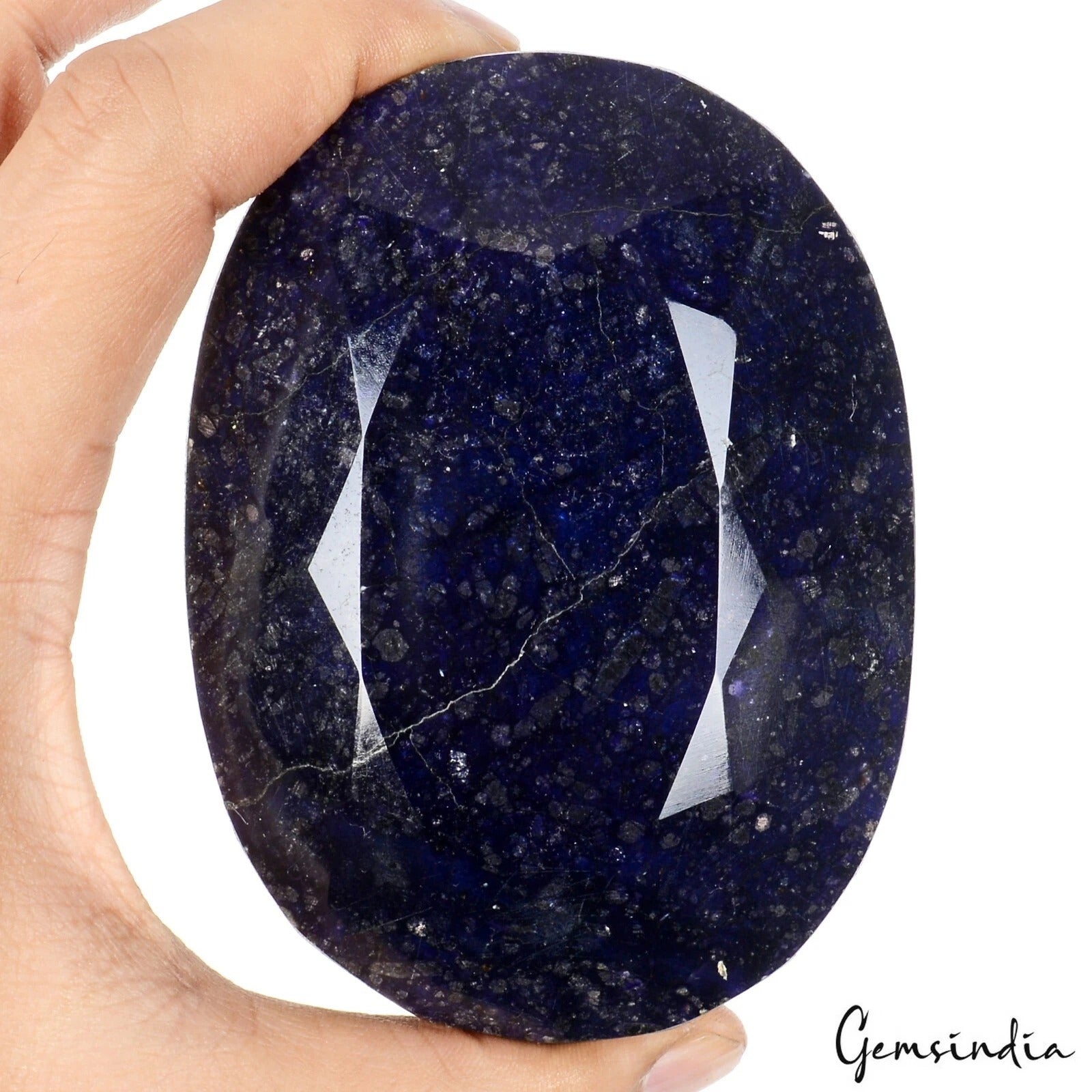 Certified 3270 Cts Natural African Blue Sapphire Oval Loose Huge Museum Size Gem
