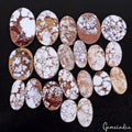 800 Cts/20 Pcs Natural Untreated White Buffalo Turquoise Oval Cab Wholesale Gems