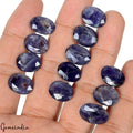 Iolite Lot, Loose Gemstone, Untreated, Blue — 12 Pieces, 13mm to 15mm, 73.20 Ct, Madagascar