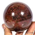2900 Ct Natural Untreated Red Jasper Crystal Healing Minerals Huge Gem Sphere 3"