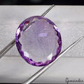 Oval Cut Natural Unheated Purple Amethyst Brazil 22.40 Ct 21x19x7mm Big Gemstone