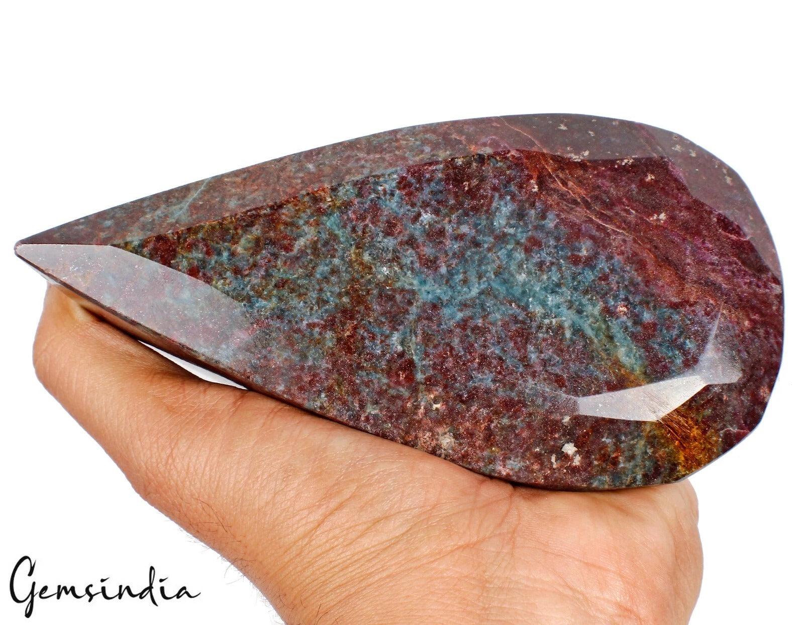 Ruby Kyanite Loose Gemstone, Pear Cut, Untreated — 5.75x3x2.8 Inches, 6200 Ct (1.24 Kg), Madagascar