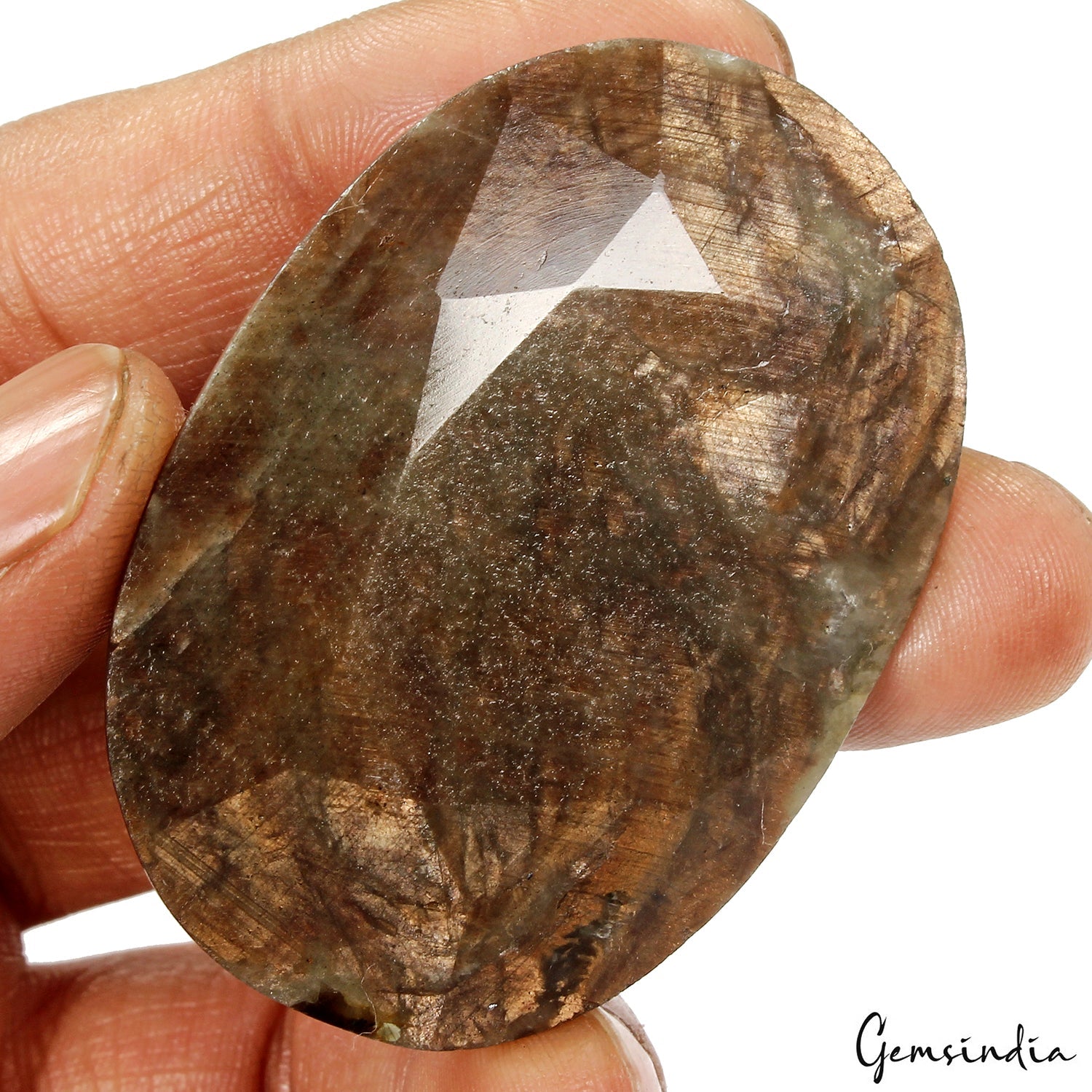 370 Cts Natural Untreated Brown Sapphire Oval Faceted Earth Mined Loose Gemstone