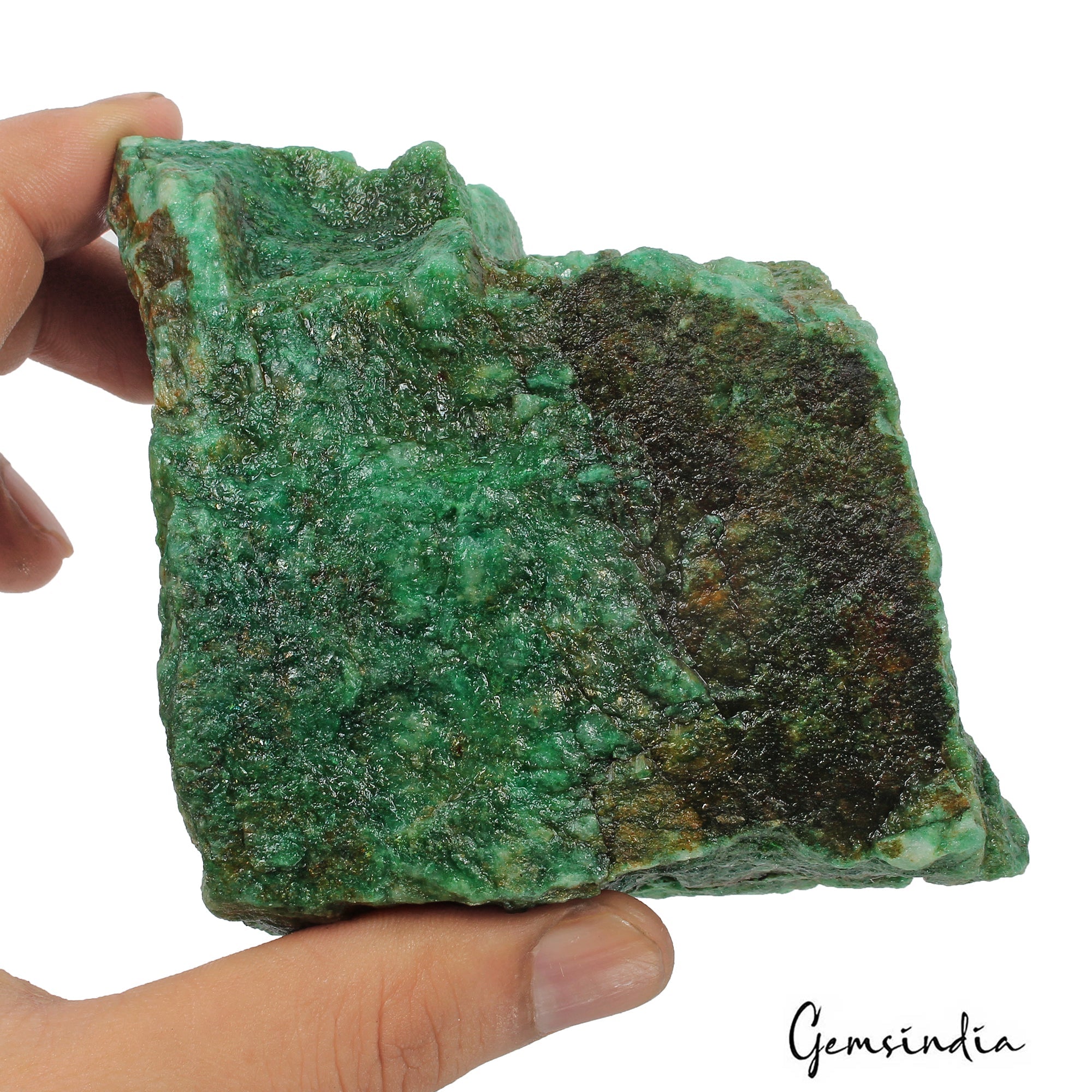 HUGE 3340 Ct Natural Green Emerald Colombian Uncut Rough Loose Gemstone Specimen