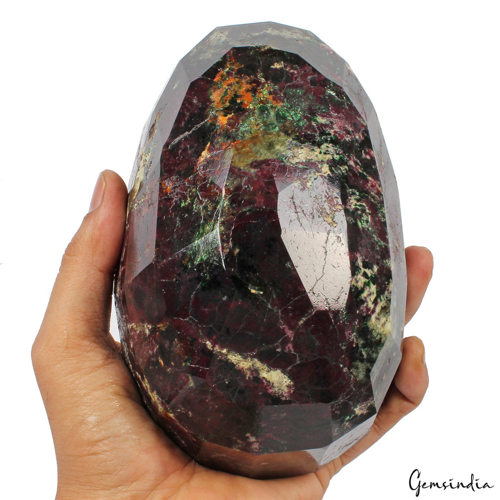 Natural Ruby Zoisite 2.4 Kg Earth Mined Rose Oval Cut Museum Grade Rare Gemstone