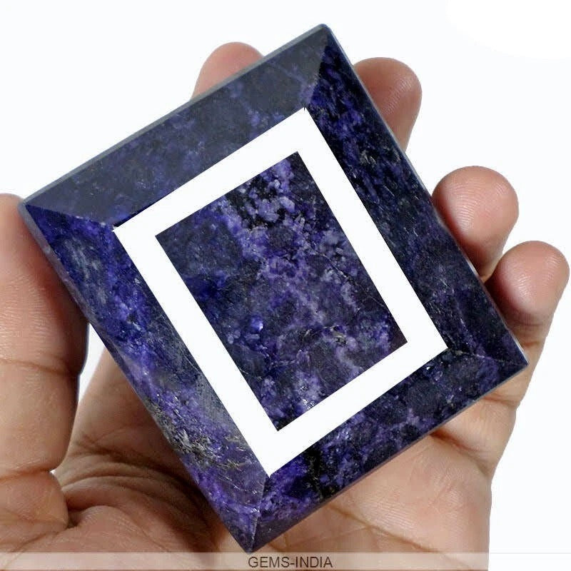 African Blue Sapphire Loose Gemstone, Color Enhanced — 66x57x48 mm, 2375 Ct, Africa